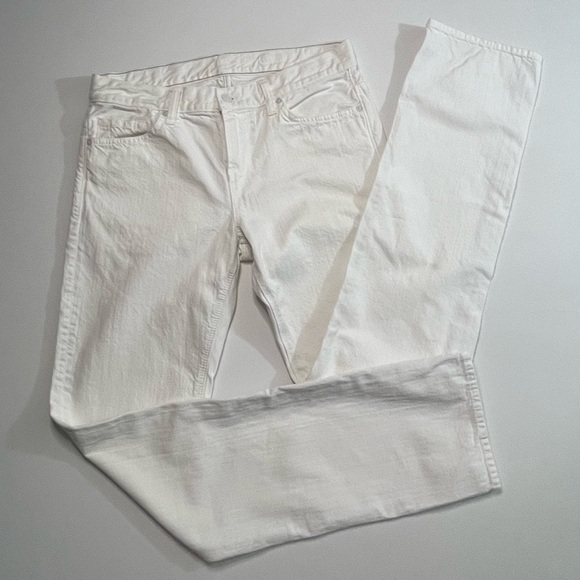7 FOR ALL MANKIND SLIMMY WHITE 5 POCKET JEANS PANTS SIZE 31 - Picture 5 of 14